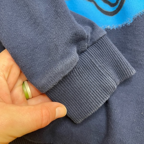 Versace Navy Blue Graphic Zip Sweatshirt Sz 8A 128 cm - Picture 6 of 16